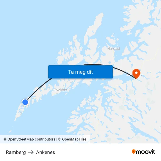 Ramberg to Ankenes map