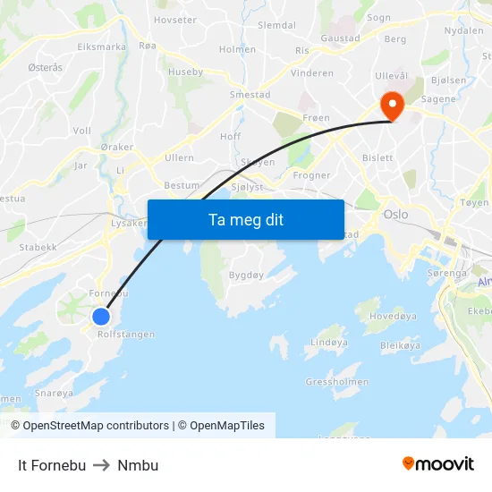 It Fornebu to Nmbu map