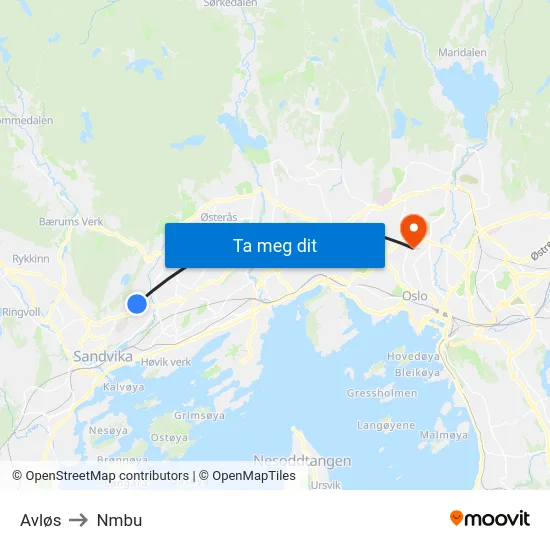 Avløs to Nmbu map