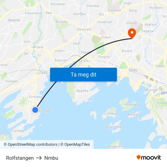 Rolfstangen to Nmbu map