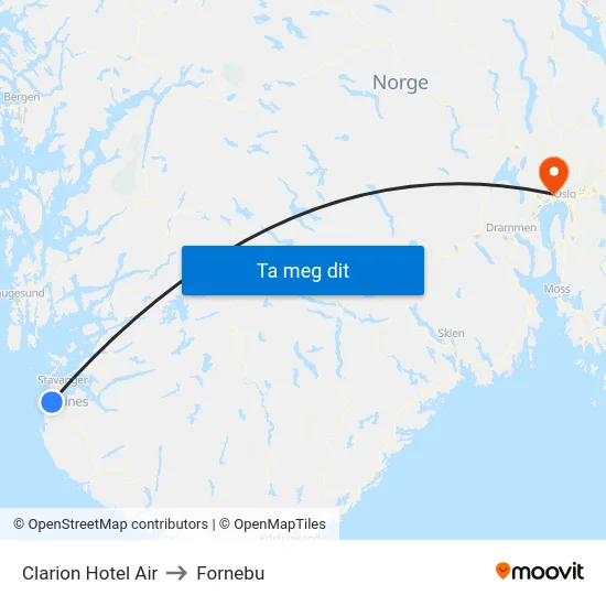 Clarion Hotel Air to Fornebu map