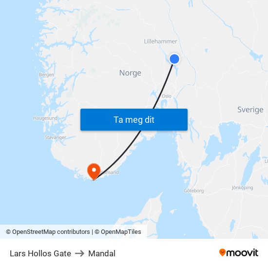 Lars Hollos Gate to Mandal map