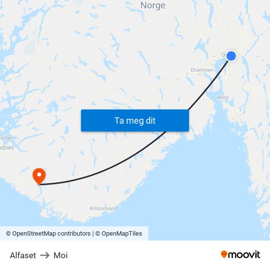 Alfaset to Moi map