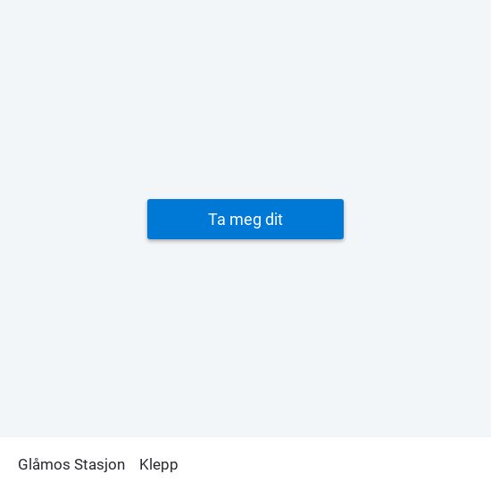 Glåmos Stasjon to Klepp map