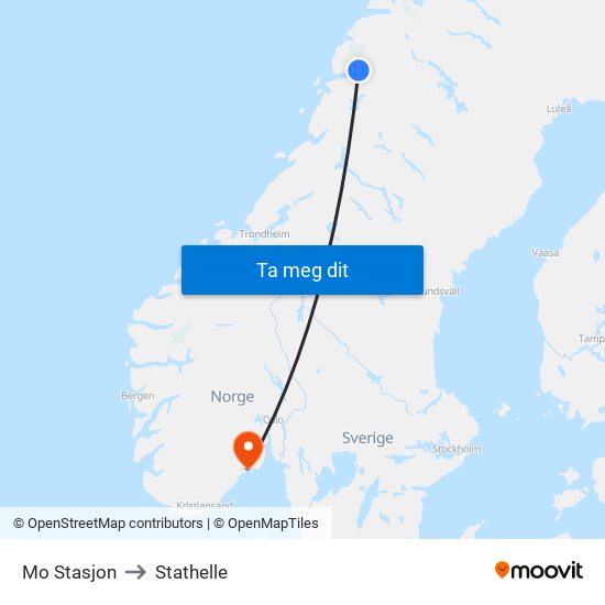 Mo Stasjon to Stathelle map