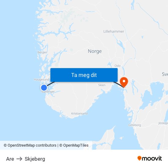 Are to Skjeberg map