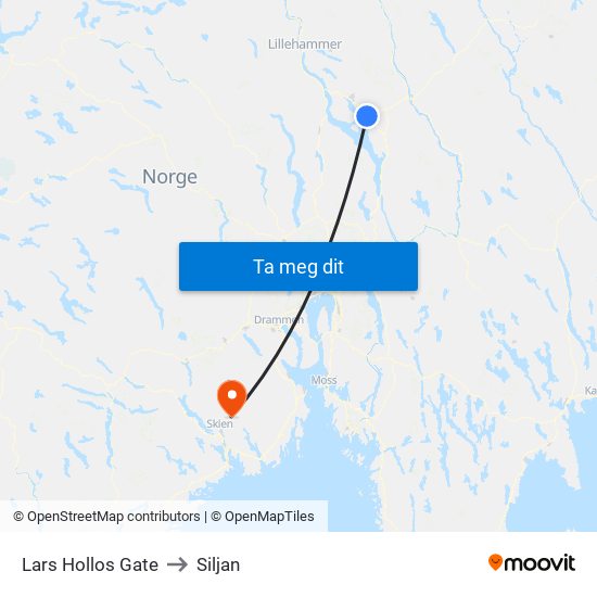 Lars Hollos Gate to Siljan map