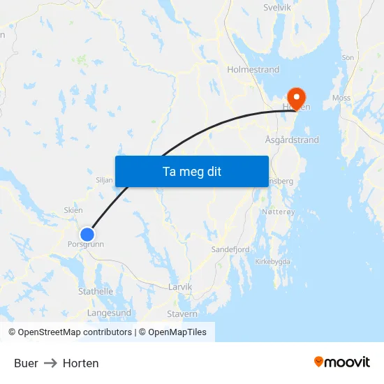 Buer to Horten map