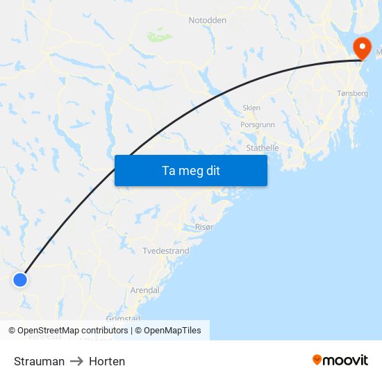 Strauman to Horten map