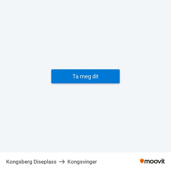 Kongsberg Diseplass to Kongsvinger map