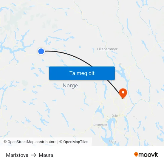 Maristova to Maura map