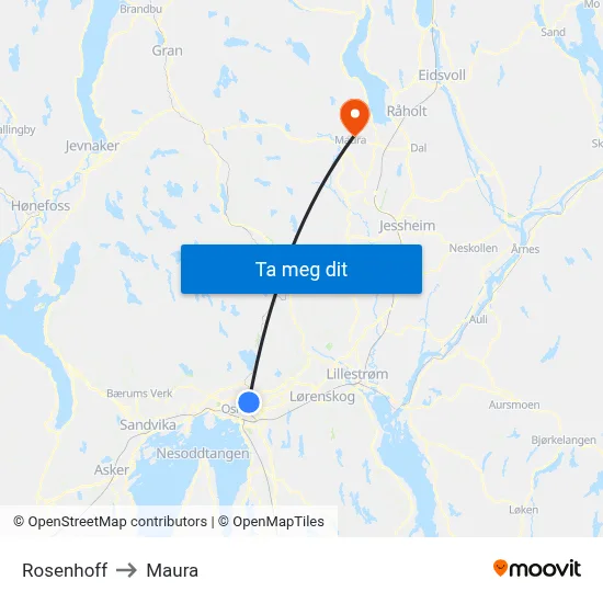 Rosenhoff to Maura map
