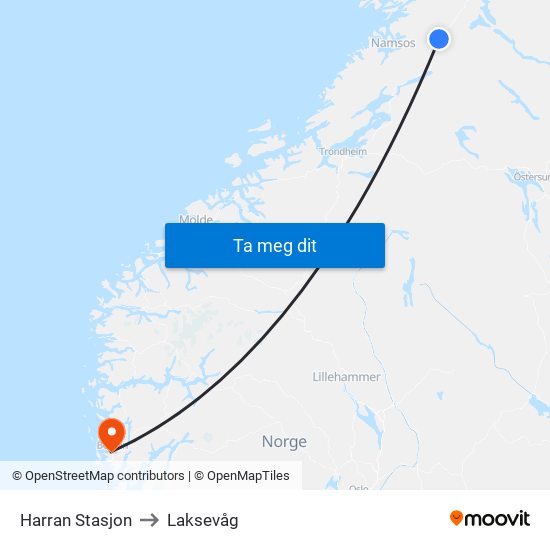 Harran Stasjon to Laksevåg map