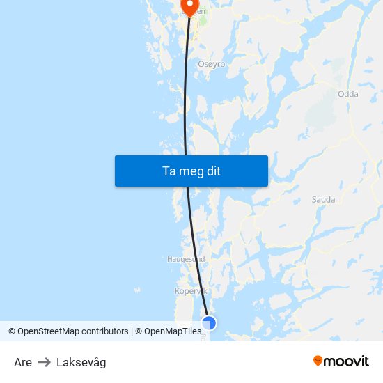Are to Laksevåg map