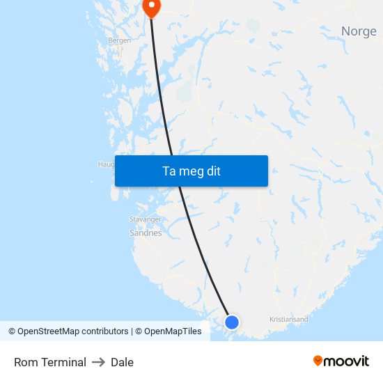 Rom Terminal to Dale map