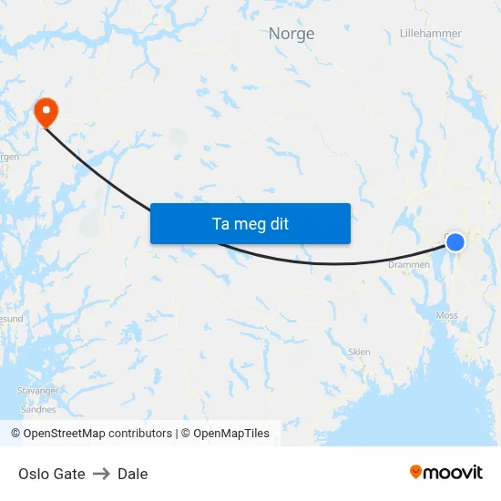 Oslo Gate to Dale map