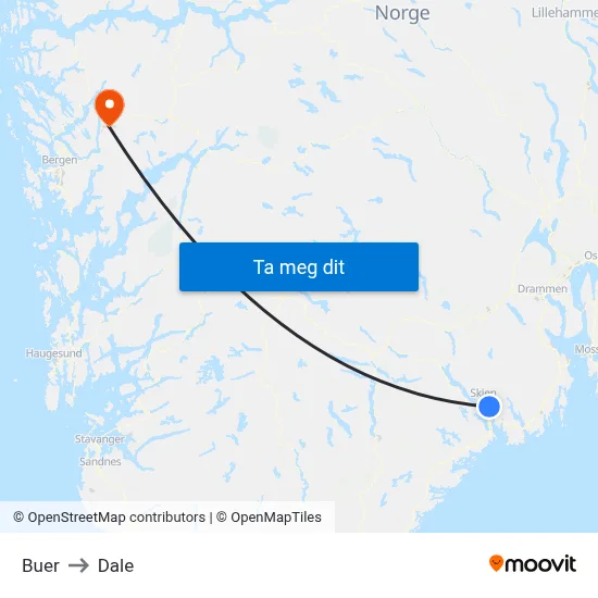 Buer to Dale map