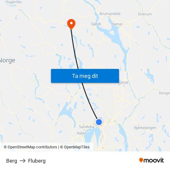 Berg to Fluberg map