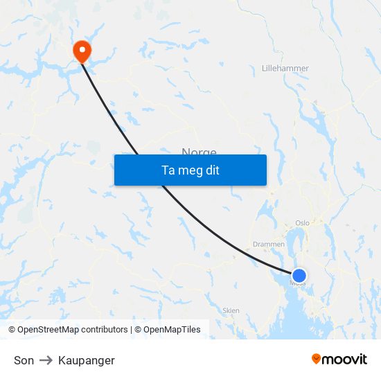 Son to Kaupanger map