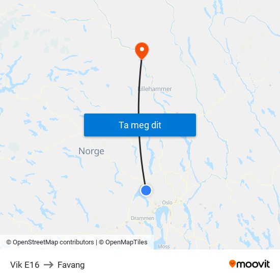 Vik E16 to Favang map