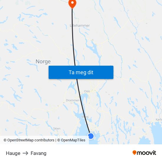 Hauge to Favang map