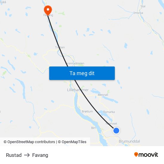 Rustad to Favang map