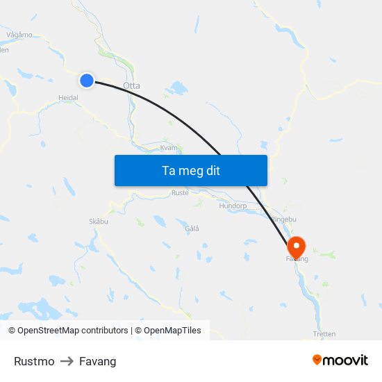 Rustmo to Favang map