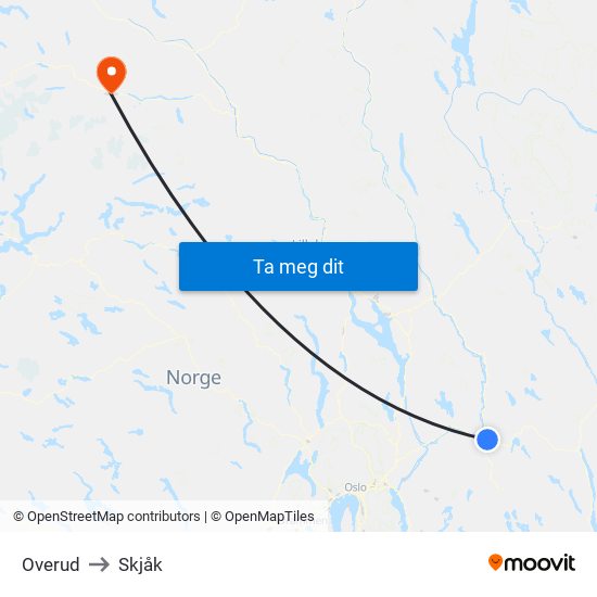 Overud to Skjåk map