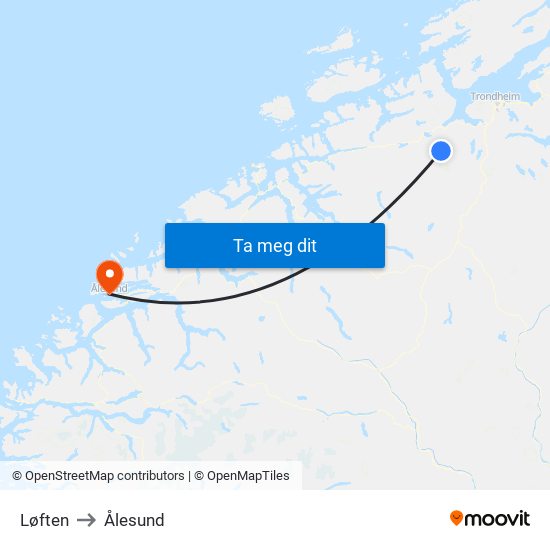 Løften to Ålesund map