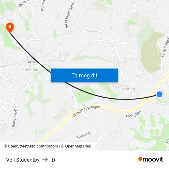 Voll Studentby to IDI map