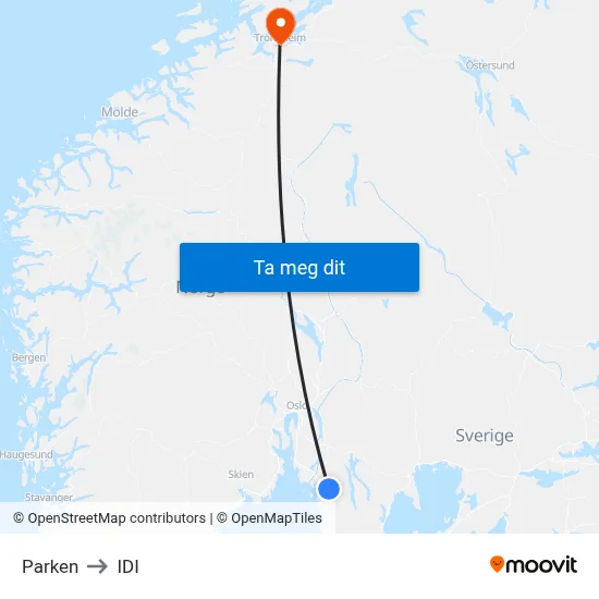 Parken to IDI map