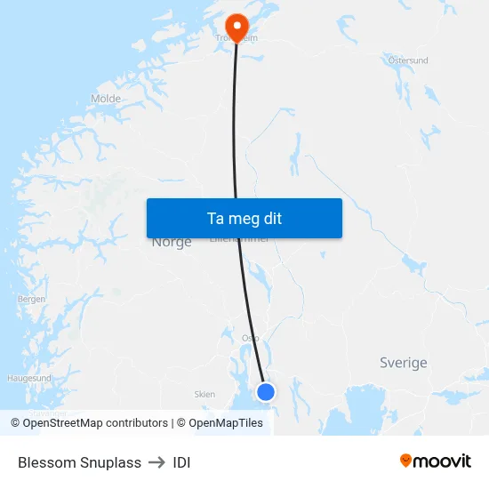 Blessom Snuplass to IDI map