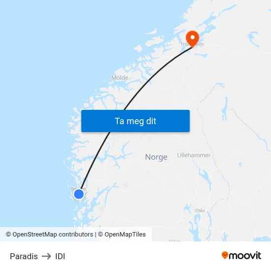 Paradis to IDI map