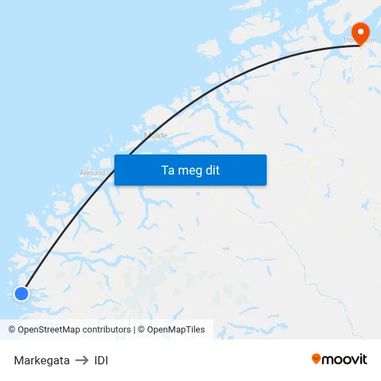 Markegata to IDI map