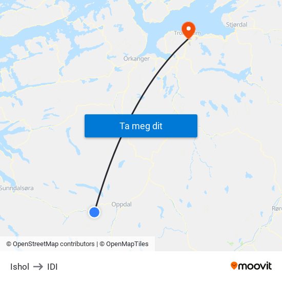 Ishol to IDI map