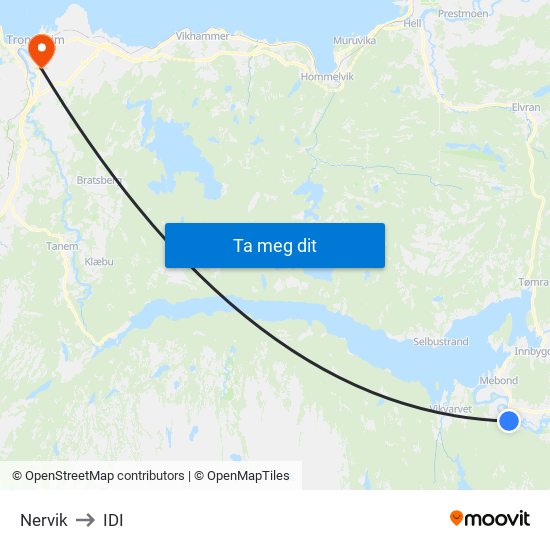 Nervik to IDI map