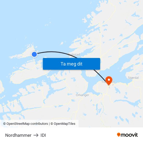 Nordhammer to IDI map