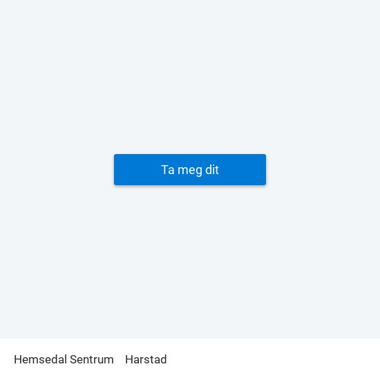 Hemsedal Sentrum to Harstad map