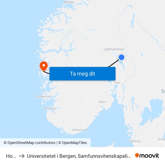 Holm to Universitetet i Bergen, Samfunnsvitenskapelig fakultet map