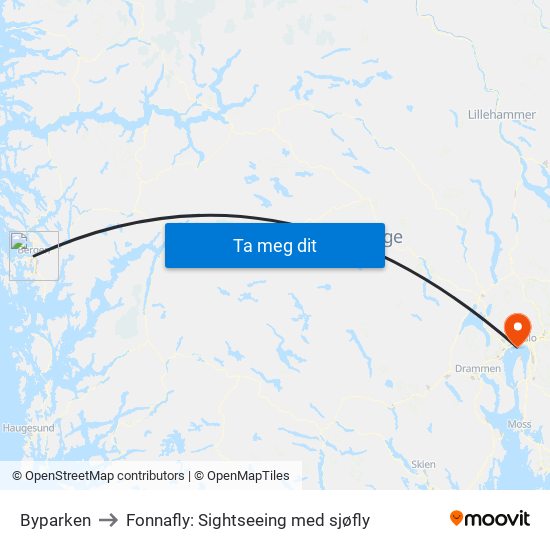 Byparken to Fonnafly: Sightseeing med sjøfly map