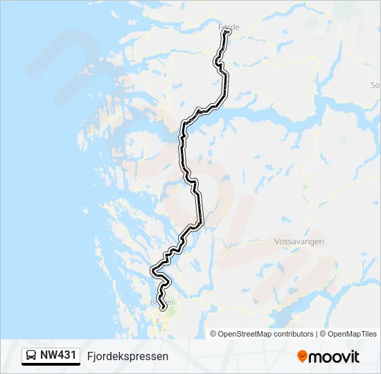 NW431 Bus Line Map