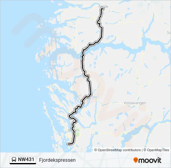 NW431 Bus Line Map