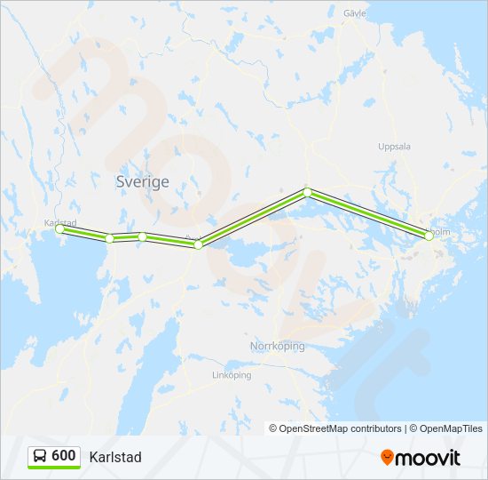 600 Bus Line Map