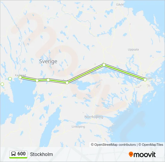 600 Bus Line Map
