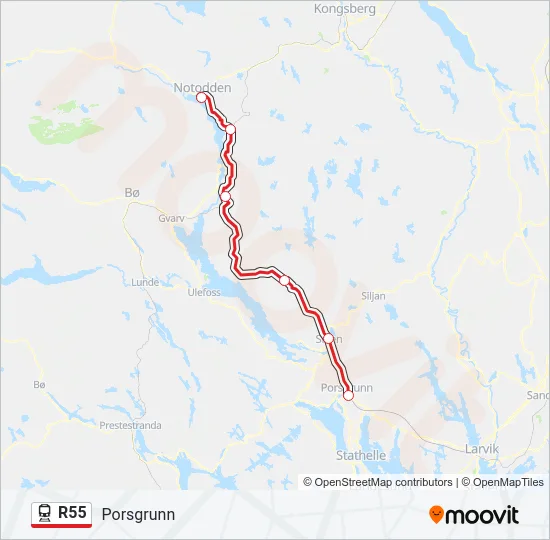 R55  Line Map