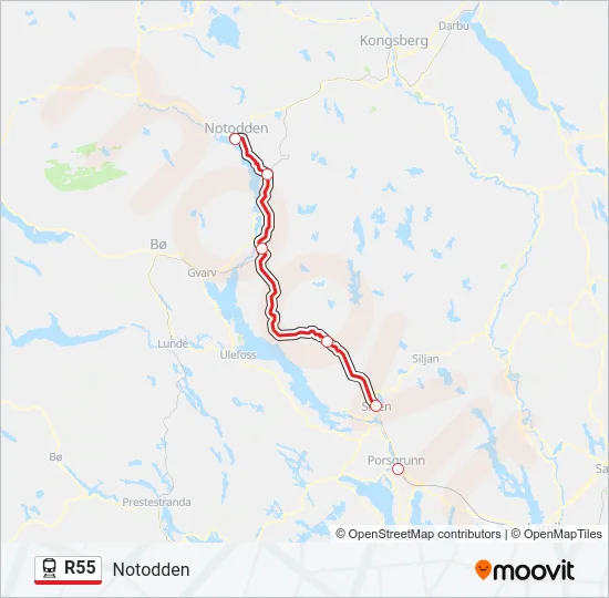 R55  Line Map