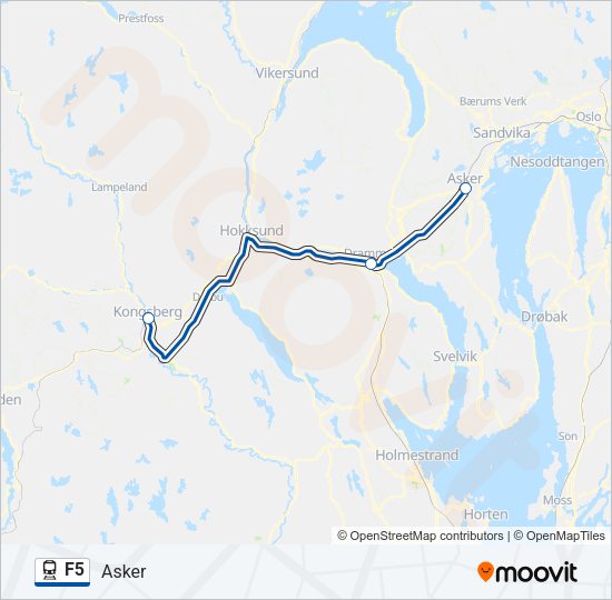 F5 Train Line Map