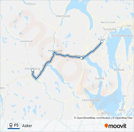 F5 Train Line Map