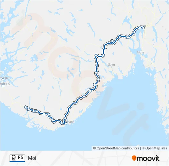 F5 Train Line Map