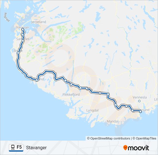 F5 Train Line Map